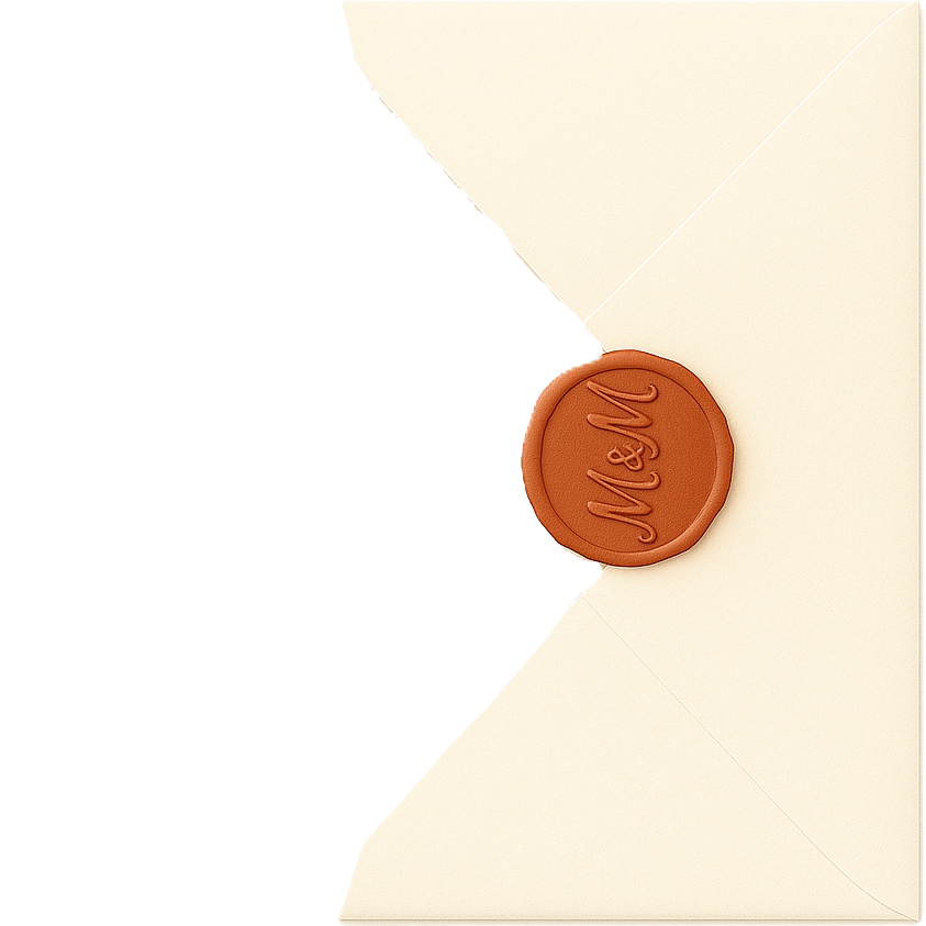 Opened envelope top flap